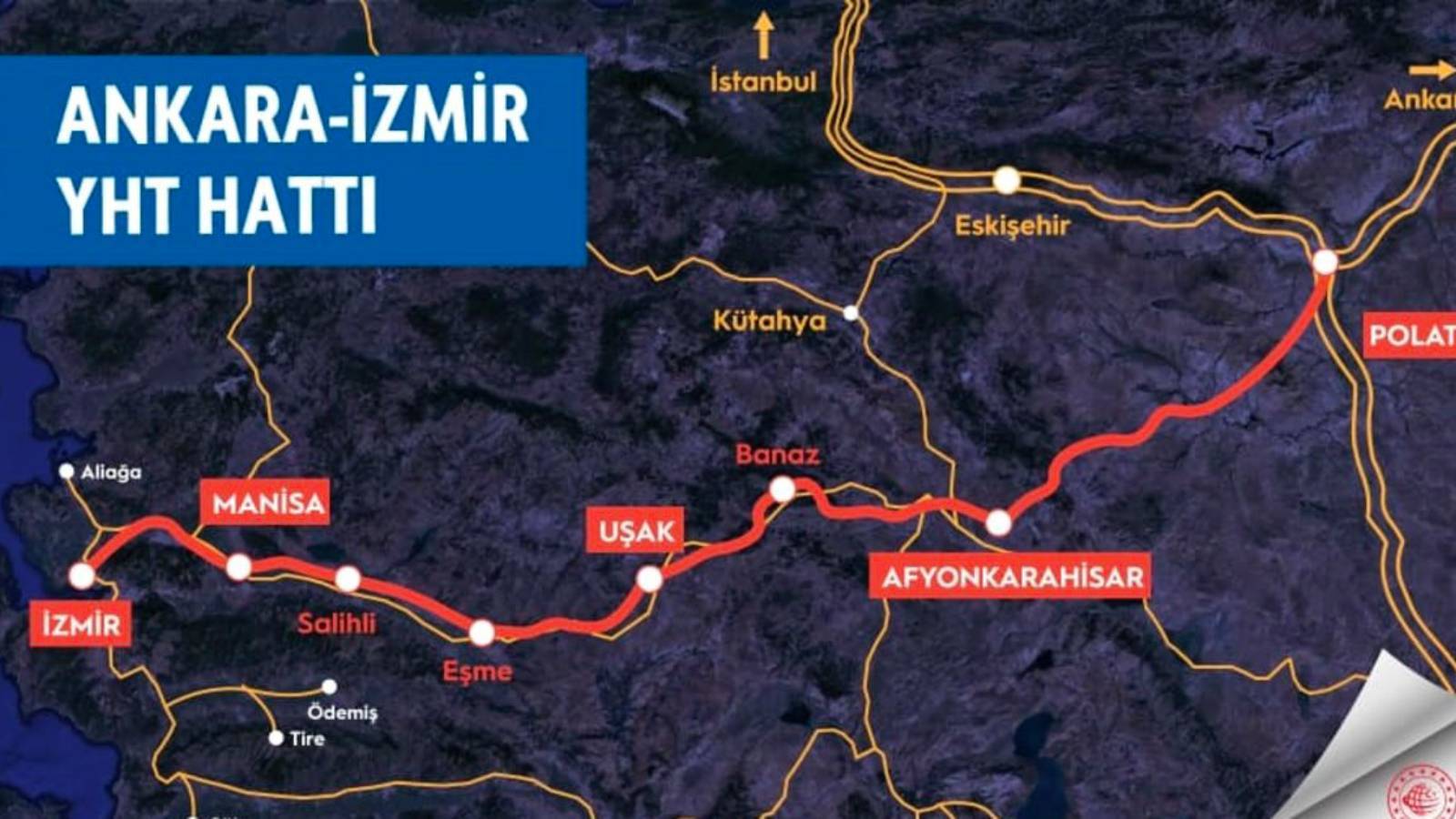Ankara-İzmir ortası süratli trenle 3 saat 30 dakika sürecek